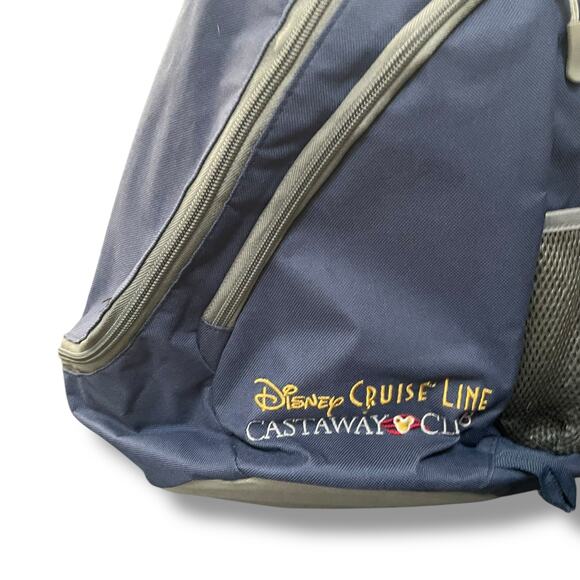 Disney Cruise Line Castaway Club Sling Shoulder Crossbody Backpack Bag Blue - Picture 5 of 13
